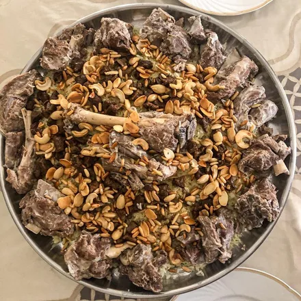Lamb Mansaf in Yoghurt Sauce