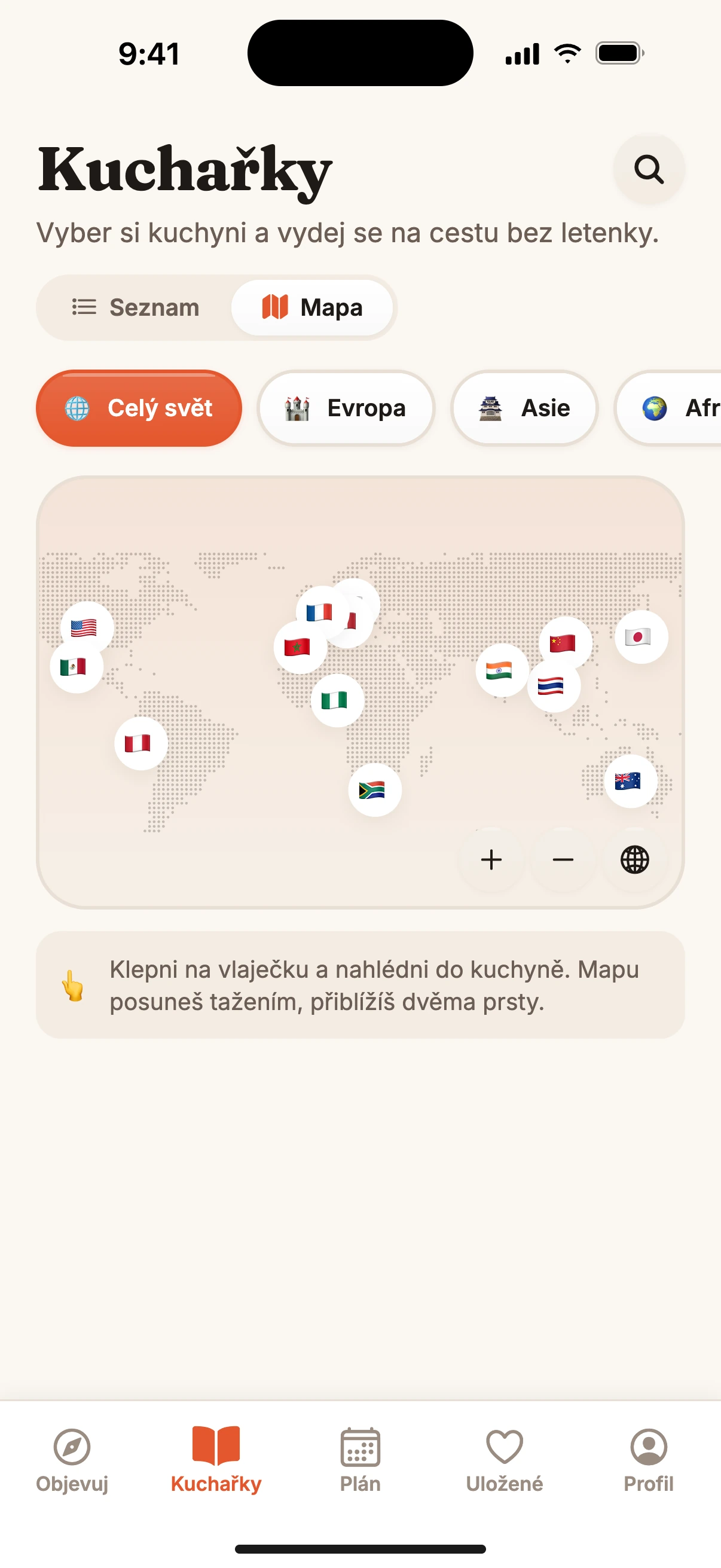 Projeď svět, aniž vytáhneš paty z kuchyně.