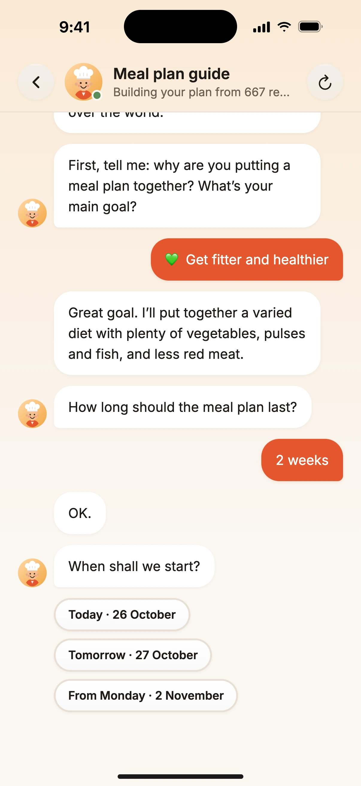 A chef who plans your week.