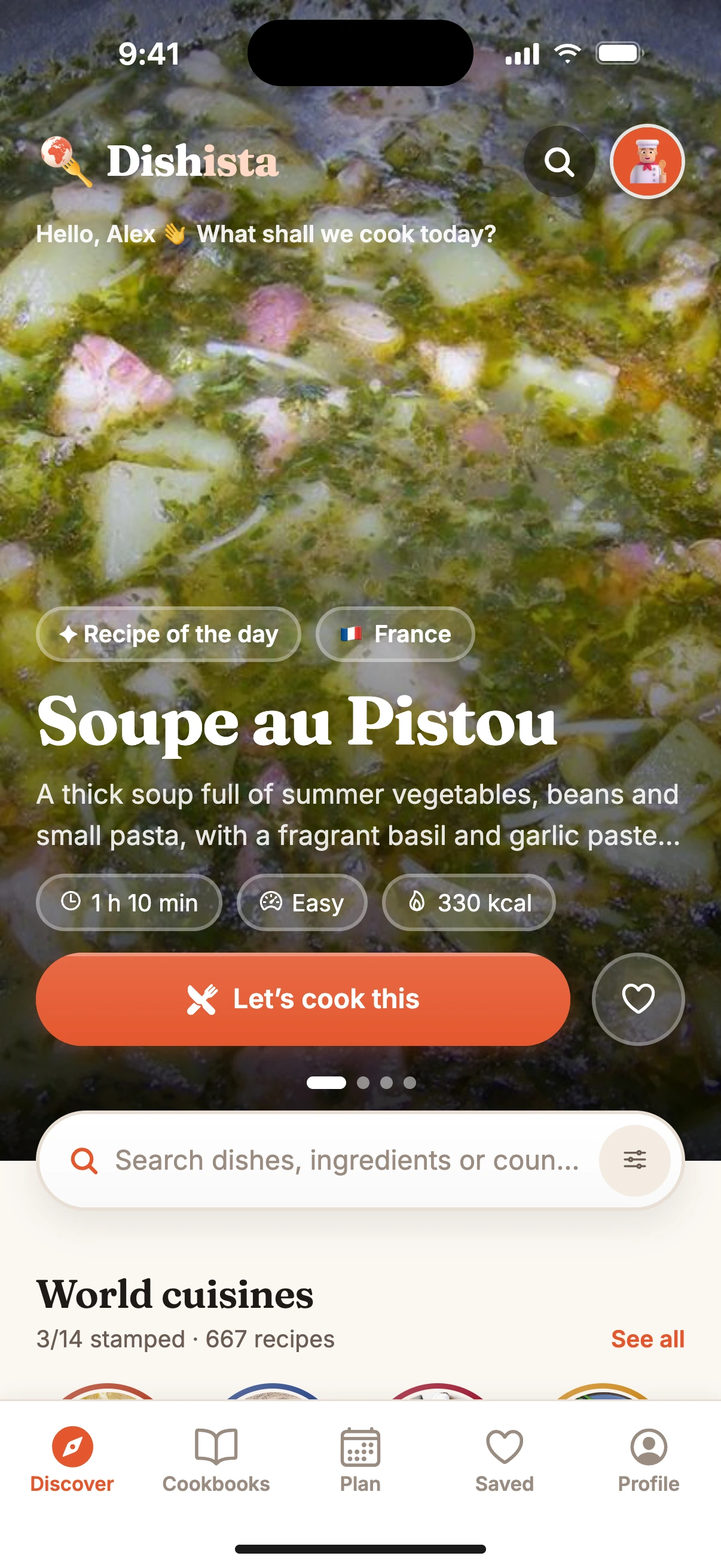 Dishista — Cook the world. Make it yours.